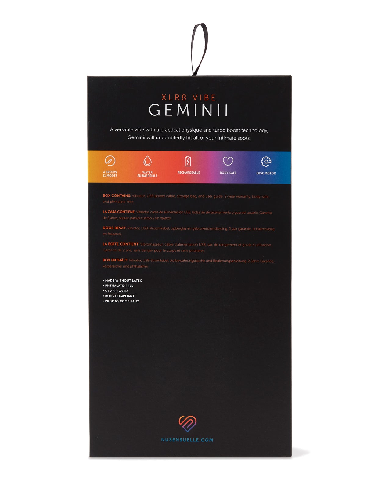 Nu Sensuelle Geminii XLR8 G-Spot Vibrator