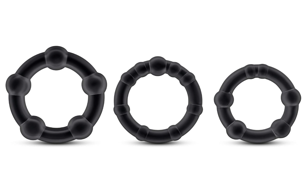 Blush Stay Hard Beaded Cock Rings
