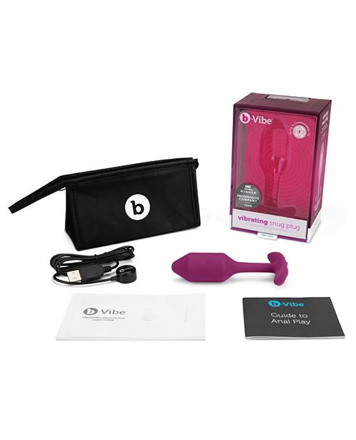 b-Vibe Vibrating Snug Plug - M Pink