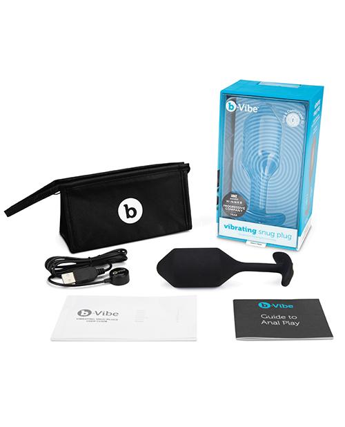 b-Vibe Vibrating Snug Plug - XL Black