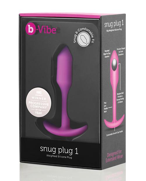b-Vibe Weighted Snug Plug 1 Pink