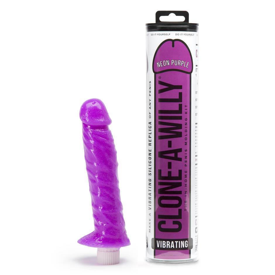 Clone-A-Willy Kit Vibrating - Neon Purple