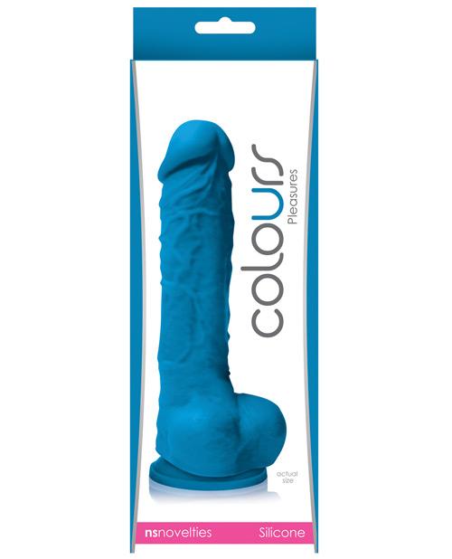 Colours Pleasures Dildo w/Suction Cup - 5/8" 5" Blue