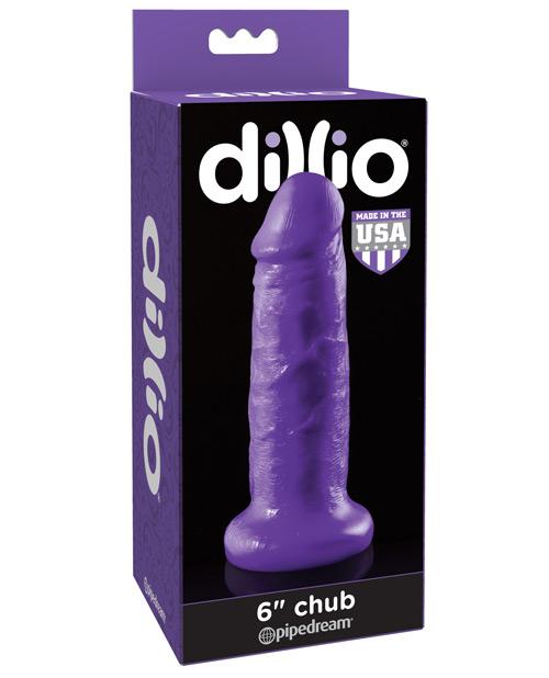 Dillio 6" Chub Dildo Purple