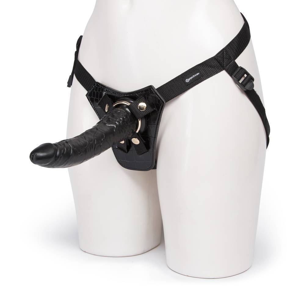 Fetish Fantasy Gold Designer Unisex Strap-On Harness with Dildo