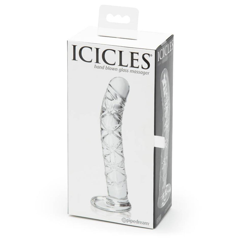 Icicles No. 60 Beginner's Realistic Glass Dildo 