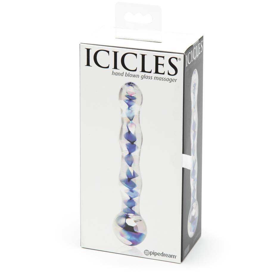 Icicles No. 8 Wavy Glass Dildo