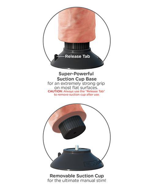 King Cock 10" Realistic Vibrating Dildo With Balls