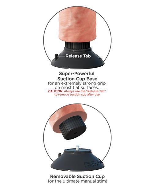 King Cock 7" Realistic Vibrating Dildo