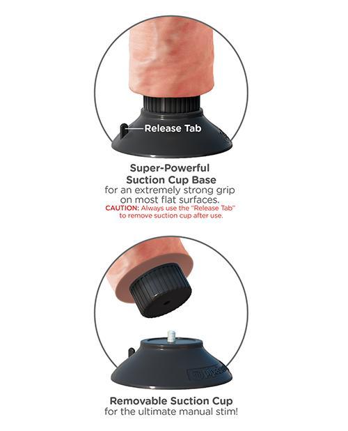 King Cock 7" Realistic Vibrating Dildo With Balls