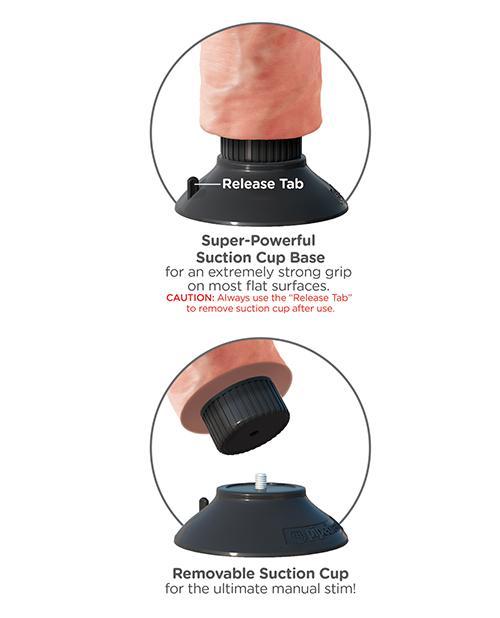 King Cock 8" Realistic Vibrating Dildo