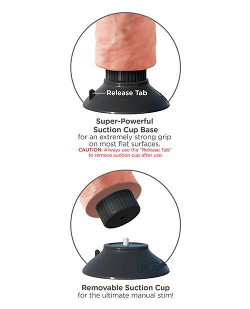 King Cock 9" Realistic Vibrating Dildo