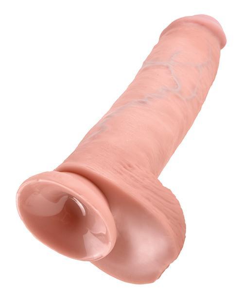 King Cock Realistic Suction Cup 11" Dildo With Balls