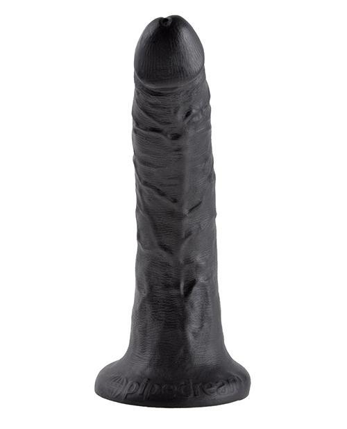 King Cock Realistic Suction Cup 7" Dildo Black 
