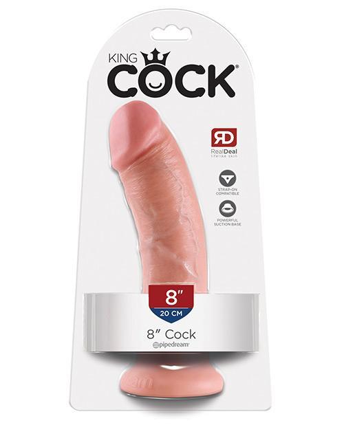 King Cock Realistic Suction Cup 8" Dildo