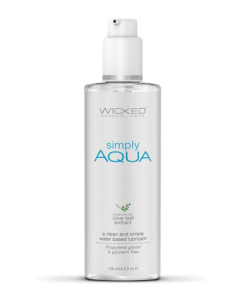 Wicked Sensual Care Simply Aqua Water Based Lube - 4 oz