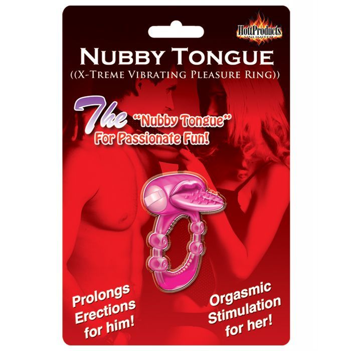 Nubby Tongue Vibrating Pleasure Ring