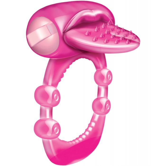 Nubby Tongue Vibrating Pleasure Ring