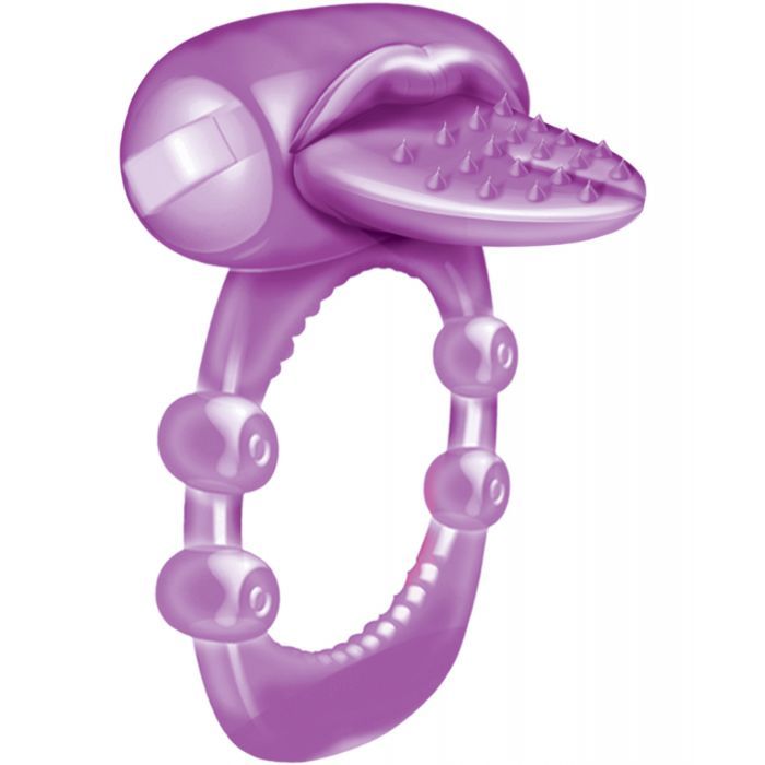 Nubby Tongue Vibrating Pleasure Ring