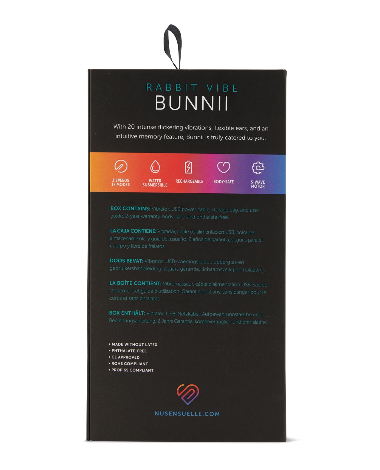 Nu Sensuelle Bunnii Rabbit Vibrator