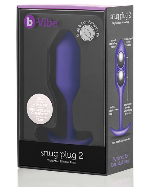 b-Vibe Weighted Snug Plug 2 Purple 