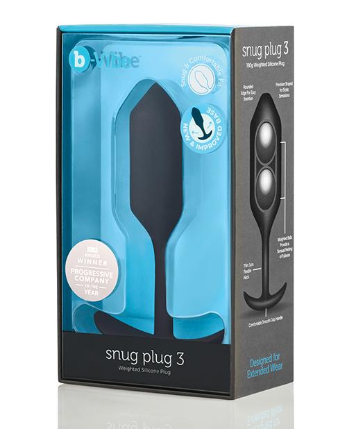 b-Vibe Weighted Snug Plug 3 Black 