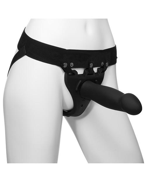 Doc Johnson Body Extensions Be Risque Vibrating 2 Piece Strap On Set 
