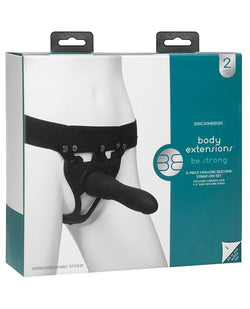 Doc Johnson Body Extensions Be Strong 2 Piece Strap On Set 