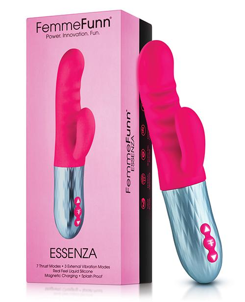 Femme Funn Essenza Thrusting Rabbit Vibrator Pink 