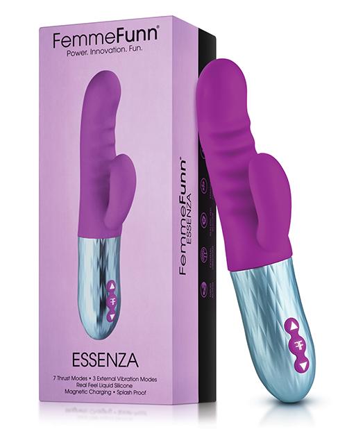 Femme Funn Essenza Thrusting Rabbit Vibrator Purple 