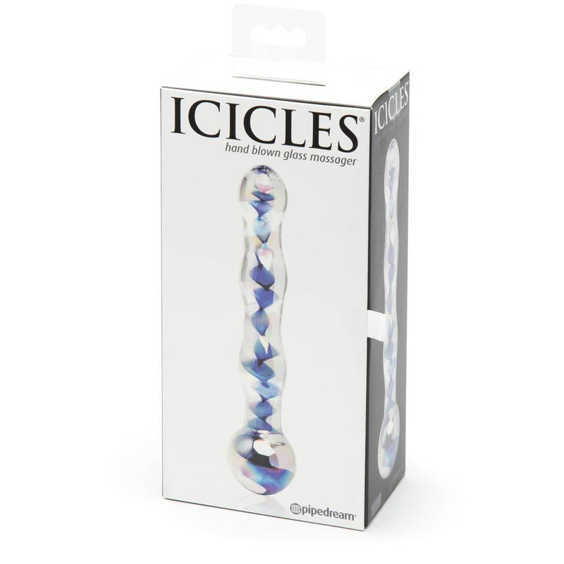 Icicles No. 8 Wavy Glass Dildo 