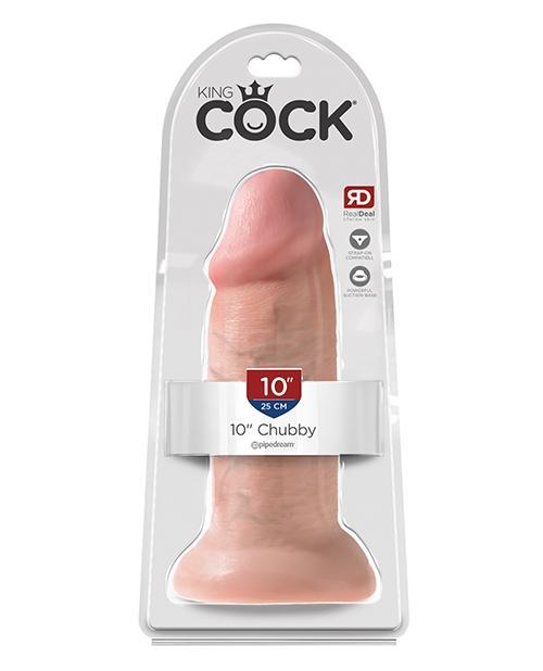 King Cock Chubby Realistic Suction Cup 10" Dildo 