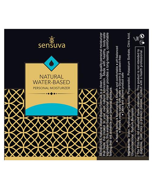 Sensuva Natural Water Based Lube - 4.23 oz 