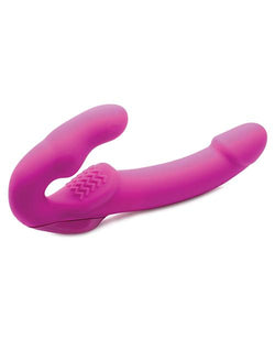 Strap U Evoke Rechargeable Vibrating Silicone Strapless Strap On 