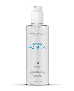 Wicked Sensual Care Simply Aqua Water Based Lube - 4 oz 